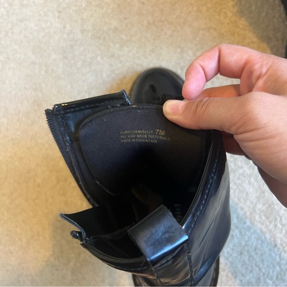 Madden Girl Faux Leather Lace Up Combat Boot - 7 - Picture 5 of 5